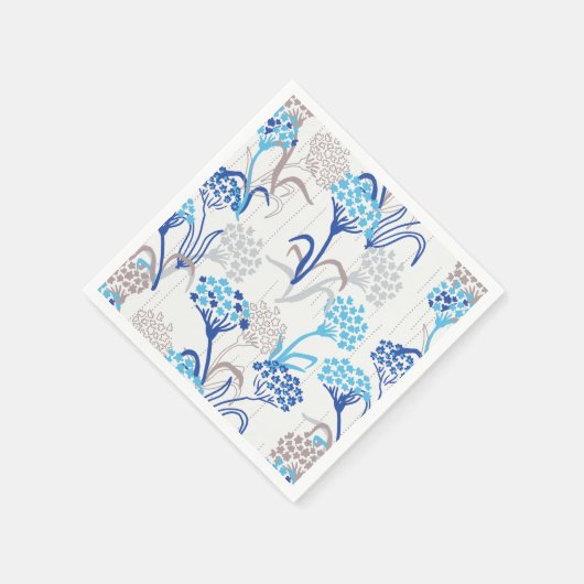 Licht und Luft-Hydrangea-Muster Serviette (Ecke)