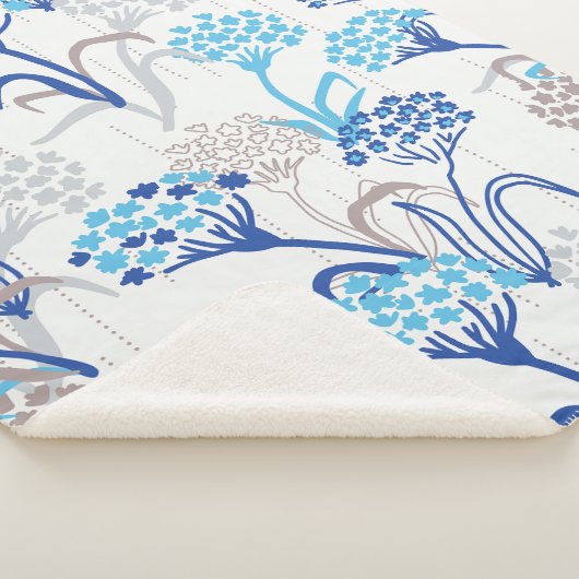 Licht und Luft-Hydrangea-Muster Sherpadecke (3/4)