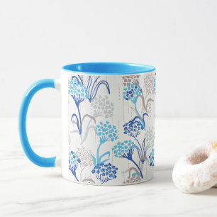 Licht und Luft-Hydrangea-Muster Tasse