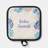 Licht und Luft-Hydrangea-Muster Topflappen (Vorderseite)