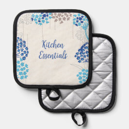 Licht und Luft-Hydrangea-Muster Topflappen