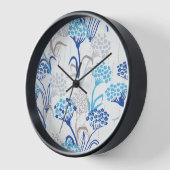 Licht und Luft-Hydrangea-Muster Uhr (Winkel)