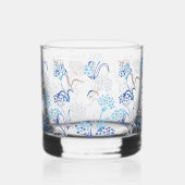 Licht und Luft-Hydrangea-Muster Whiskyglas (Rechts)