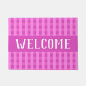 Licht-und Pink-Spaß-Land-schickes Fußmatte (Vorderseite)