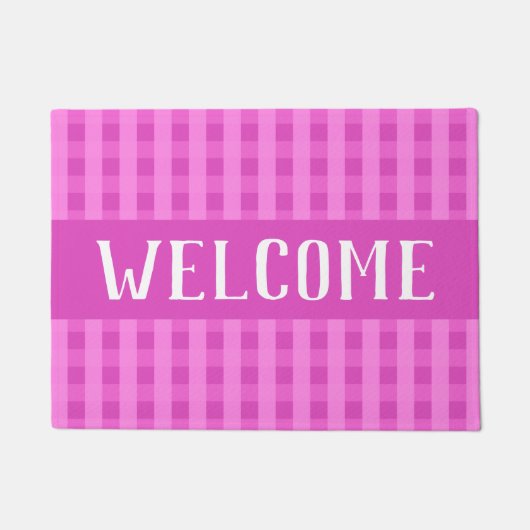 Licht-und Pink-Spaß-Land-schickes Fußmatte (Vorderseite)