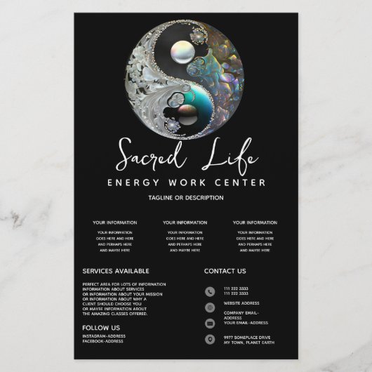 Licht und Schatten | Yin Yang Flyer (Vorne)