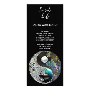 Licht und Schatten Yin Yang Werbekarte
