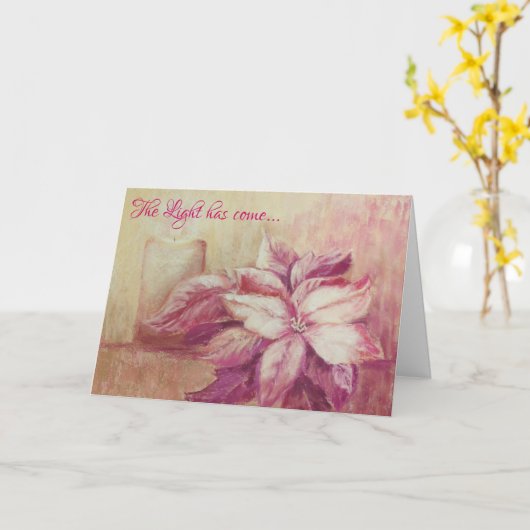 Licht und Stille Weihnachtskarte Karte (Gelbe Blume)