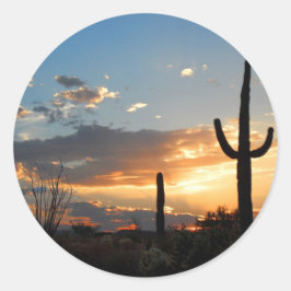 Licht verblasst in einer Blaze Runder Aufkleber