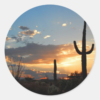 Licht verblasst in einer Blaze Runder Aufkleber