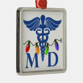 Licht-Verzierung Arzt-Weihnachten Ornament Aus Metall (Rechts)