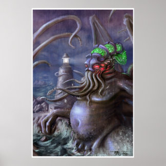 Licht von Cthulhu: Cthulhu erhebt sich vom Meer Poster