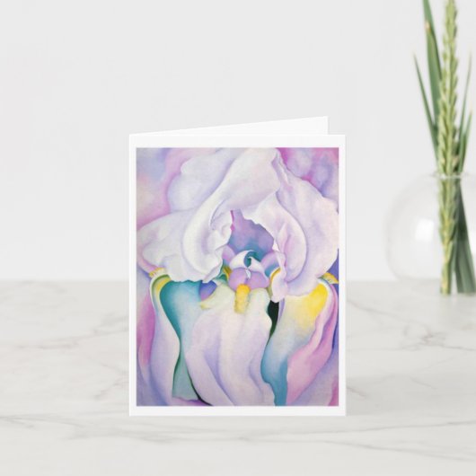 Licht von Iris durch Georgia O'Keeffe, Karte (Vorderseite)