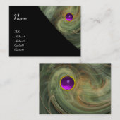 LICHT VORTEX AMETHYST Graugelb Visitenkarte (Vorne/Hinten)