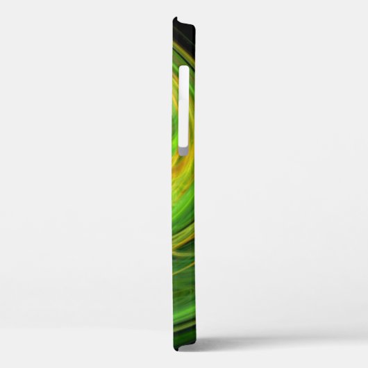 LICHT VORTEX / Gelbgrün Abstrakt Case-Mate iPhone Hülle (Rückseite / Links)