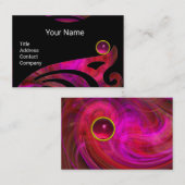 LICHT VORTEX SCHALTFLY WEIL, RUBY Hot Pink Black Visitenkarte (Vorne/Hinten)