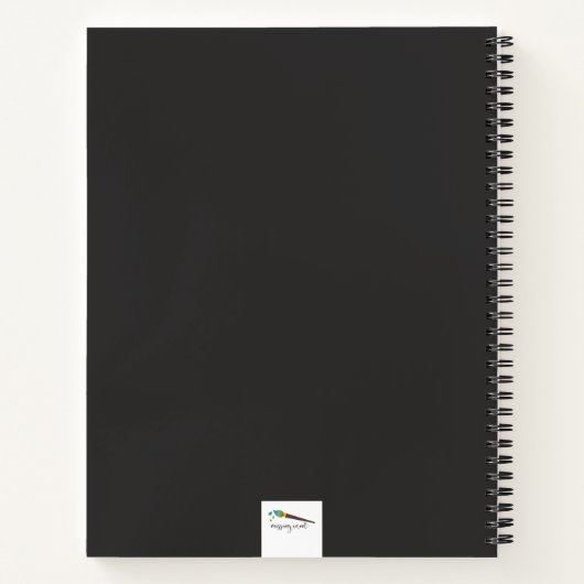 Licht wie ein Federn-Notebook Notizblock (Rückseite)