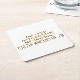 Licht wird mein Retter Rechteckiger Pappuntersetzer