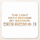 Licht wird mein Retter Rechteckiger Pappuntersetzer (Vorderseite)
