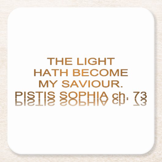 Licht wird mein Retter Rechteckiger Pappuntersetzer (Vorderseite)