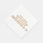 Licht wird mein Retter Serviette (Ecke)