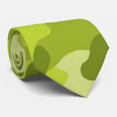 Licht, Zitronengrüne Camouflage, Camouflage Krawatte (Gerollt)