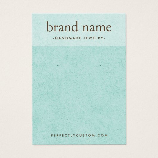 Lichtaqua blaue Ohrring-Grafikkarte (Vorderseite)