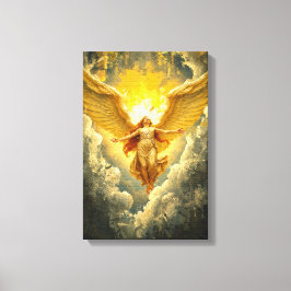 Lichtaufführung - Majestic Angelic Artwork Leinwanddruck