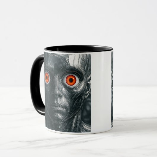 Lichtaussenandroid Tasse (Vorderseite Links)