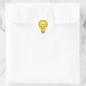Lichtbiegefläche Runder Aufkleber (Tasche)