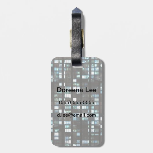 Lichtbild Gepäckanhänger (Rückseite vertikal)