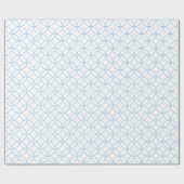 Lichtblau auf weißen Überlappungskreisen Geschenkpapier (Flach)