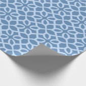 Lichtblau-geometrisches Muster Geschenkpapier (Ecke)