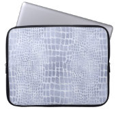 LICHTBLAU GLITZER ALLIGATOR SEHEN PATTER LAPTOPSCHUTZHÜLLE (Vorderseite)