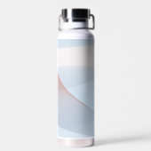 Lichtblau rosa, einfacher Gradientenname Trinkflasche (Rückseite)
