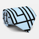 Lichtblau schönes Muster Krawatte (Gerollt)