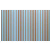 Lichtblau und braun Streifen Muster Stoff (Yard (91,4 cm))