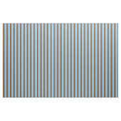 Lichtblau und braun Streifen Muster Stoff (Fat Quarter (45,7 x 55,9 cm))