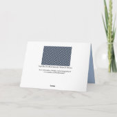 Lichtblau und schwarz karte (Rückseite)