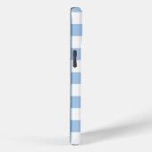 Lichtblau und weiß Gingham Muster Case-Mate iPhone Hülle (Rückseite / Rechts)