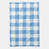 Lichtblau und weißes Gingham-Muster Handtuch (Vertikal)