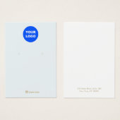 Lichtblaue Anzeige für die Werbeaussage von Logos (Vorne & Hinten)