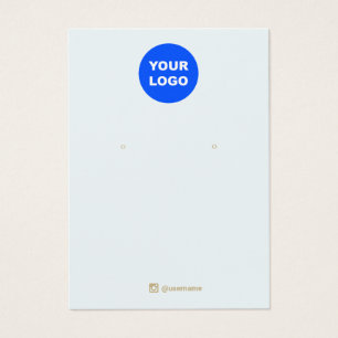 Lichtblaue Anzeige für die Werbeaussage von Logos