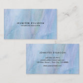 Lichtblaue Imitate gestanztes Glas Wasserfarbmuste Visitenkarte (Vorne/Hinten)