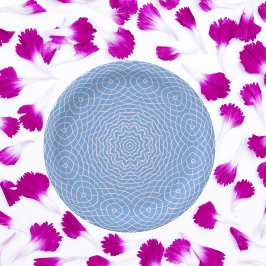 Lichtblaue Imitate Tulle Design Pappteller