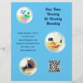 Lichtblaue Luftreinigung Flyer (Hinten)