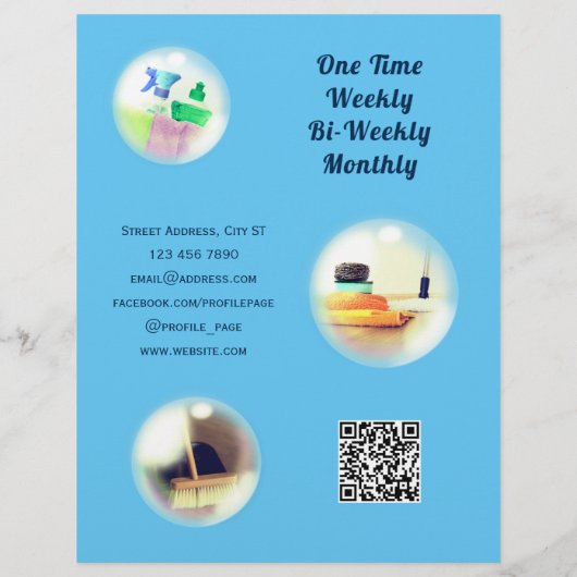 Lichtblaue Luftreinigung Flyer (Hinten)