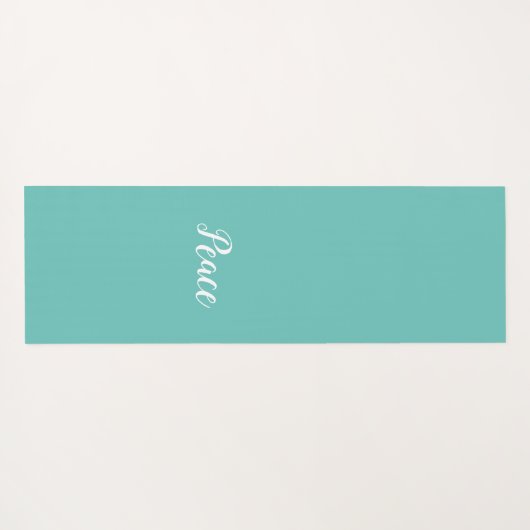 Lichtblaue Meditation Yogamatte (Rückseite (Horizontal))