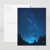 Lichtblaue Milchstraßenlandschaft Postkarte (Vorne/Hinten)