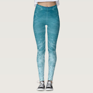 Lichtblaue Musik Der Ozean weht inspirierend Leggings